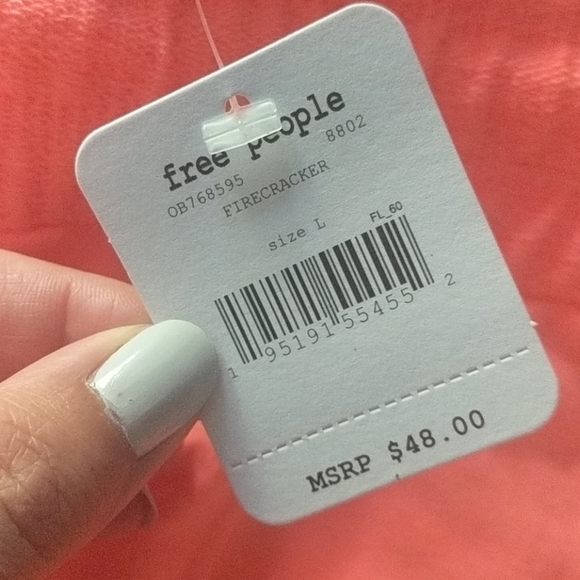 NWT ✨ Free People L neon coral skinny joggers - Picture 3 of 6